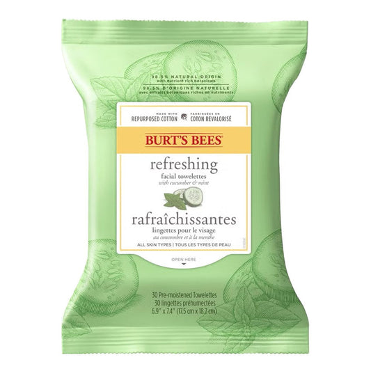White Smoke BURT'S BEES Refreshing Facial Towelettes (30ct)