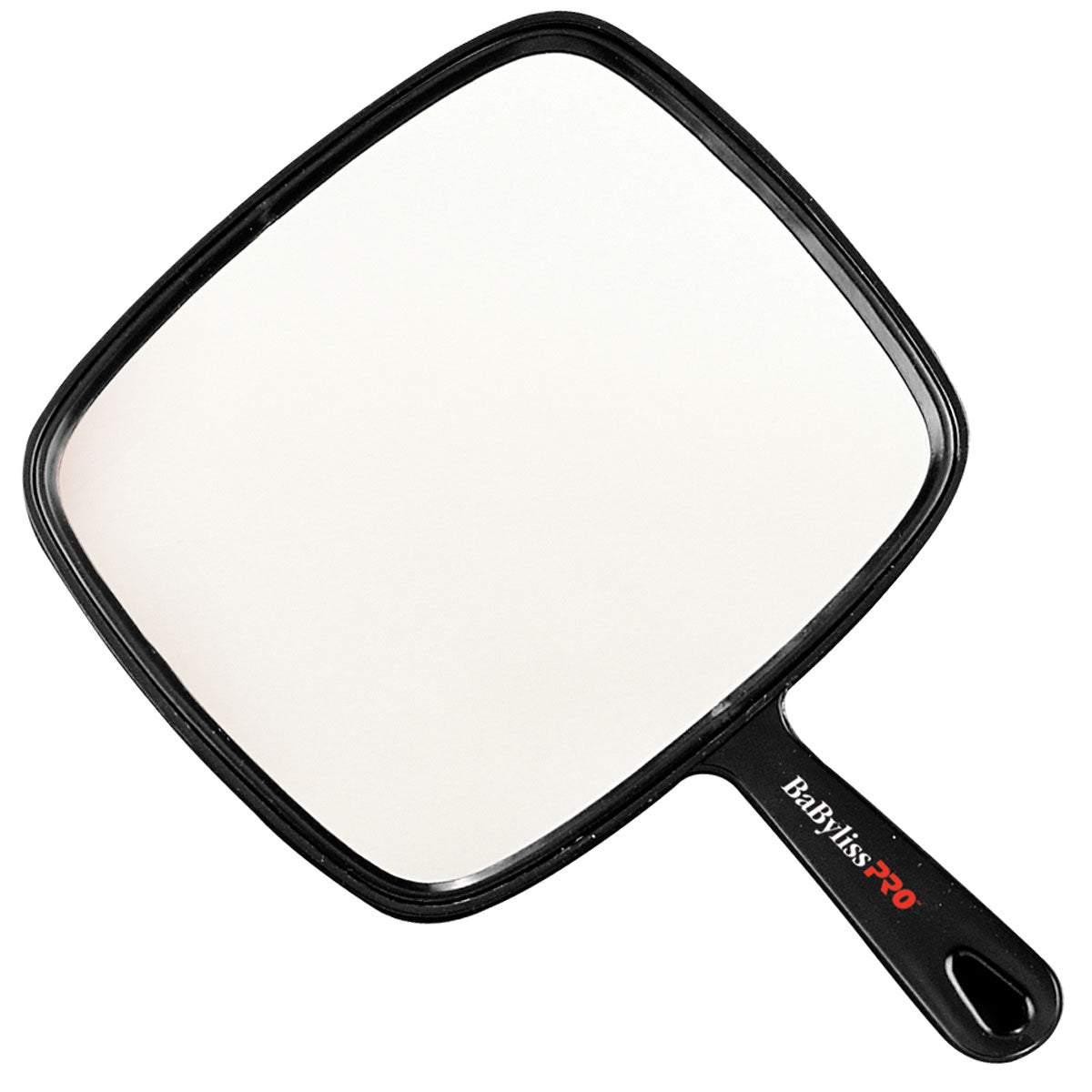 White Smoke BabylissPRO Handheld Square Mirror