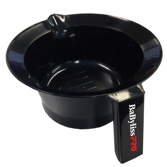 White Smoke BabylissPRO Tint Bowl with Non-Slip Base & Handle