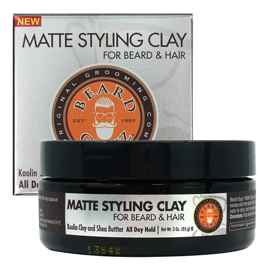 White Smoke BEARD GUYZ Matte Styling Clay (3oz)