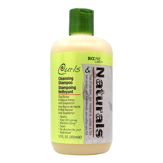 White Smoke BIOCARE LABS Curls &amp; Naturals Cleansing Shampoo (12oz)