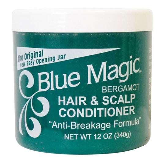 White Smoke BLUE MAGIC Bergamot Hair &amp; Scalp Conditioner (Green) 12oz