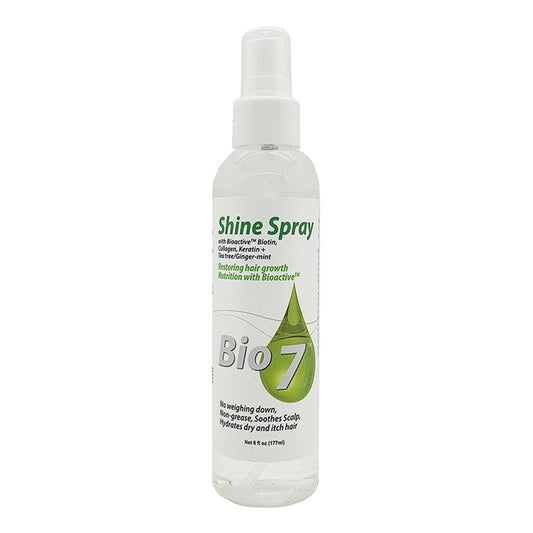 Light Gray BY NATURES BIO 7 Shine Spray w/Restoring Hair Growth (6oz)