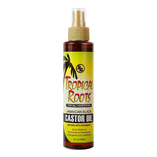 White Smoke BRONNER BROTHERS Tropical Roots Jamaican Black Castor Oil (5oz)