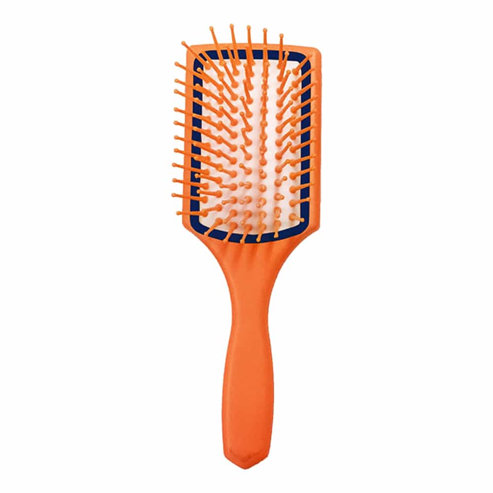 White Smoke Dannyco Cushion Brush With Mirror - Orange BRMIRRORDEC 02205