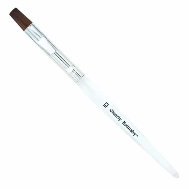 Americanails Clearly Kolinsky - Flat Square Gel Brush-NC0158