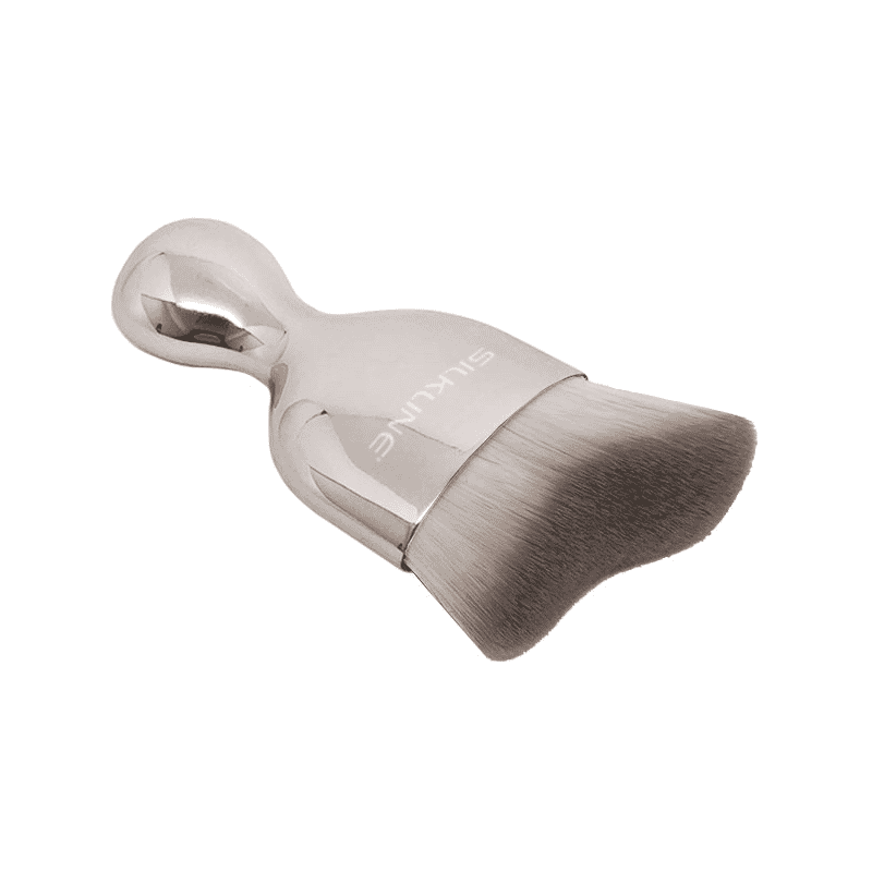 White Smoke Silkline Silver Kabuki Brush KABUKIDC 02609S
