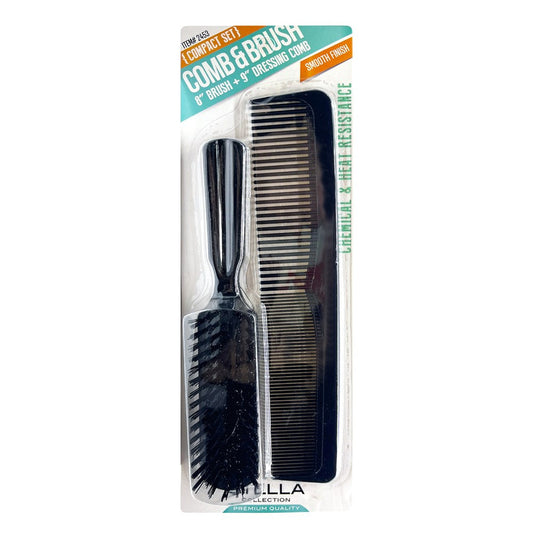 Black MAGIC COLLECTION 9inch Comb &amp; 8inch Brush Combo #2453