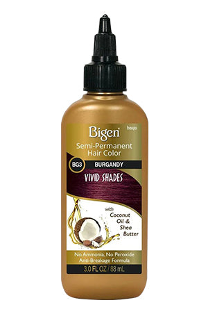 White Smoke Bigen Semi-Permanent Color Vivid Shades #BG3 Burgundy #18 - pc