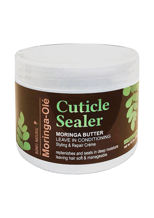 Light Gray Bonfi Natural Moringa Butter Cuticle Sealer (10.5 oz) #10