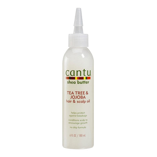 Light Gray CANTU Shea Butter Tea Tree &amp; Jojoba Hair &amp; Scalp Oil (6oz)