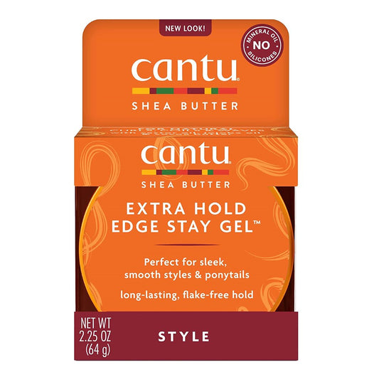 Chocolate CANTU Shea Butter Extra Hold Edge Stay Gel (2.25oz)