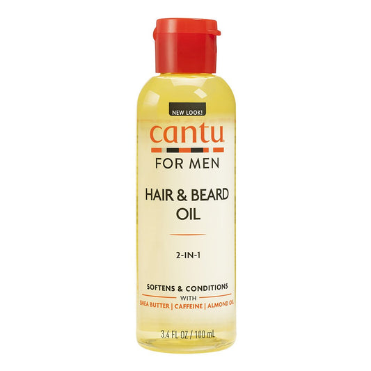 Seashell CANTU Mens Hair &amp; Beard Oil 2 In 1 (3.4oz)