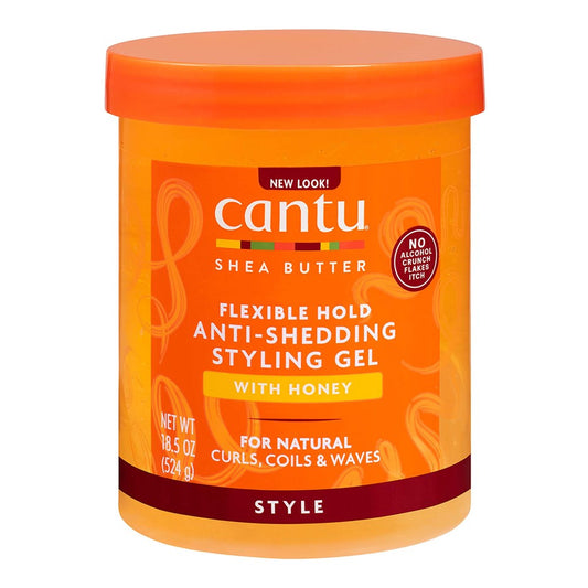 Orange Red CANTU Anti Shedding Styling Gel with Honey (18.5oz)