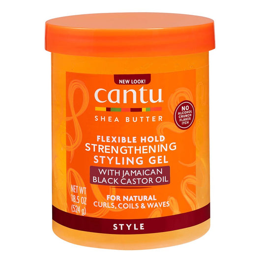 Dark Orange CANTU Strengthening Styling Gel with Jamaican Black Castor Oil (18.5oz)