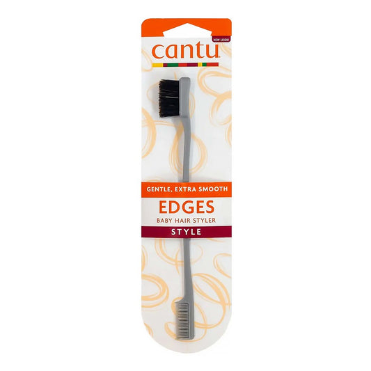Antique White CANTU Edges Baby Hair Styler Brush
