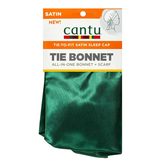 White Smoke CANTU Satin Sleep Cap Tie Bonnet