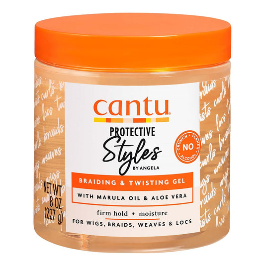 Dark Orange CANTU Protective Styles Braiding &amp; Twisting Gel (8oz)