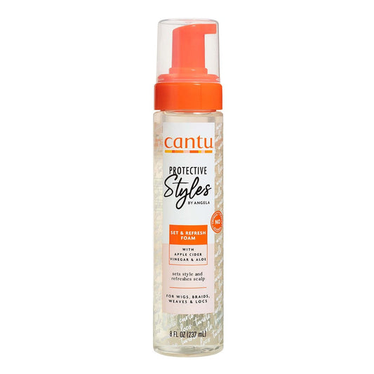 Light Gray CANTU Protective Styles Set &amp; Refresh Foam (8oz)