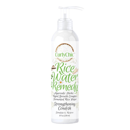 White Smoke CURLY CHIC Rice Water Remedy Strengthening Conditioner (8oz)