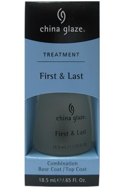 Light Slate Gray CHINA GLAZE First &amp; Last Combo Base/Top Coat (0.5oz)