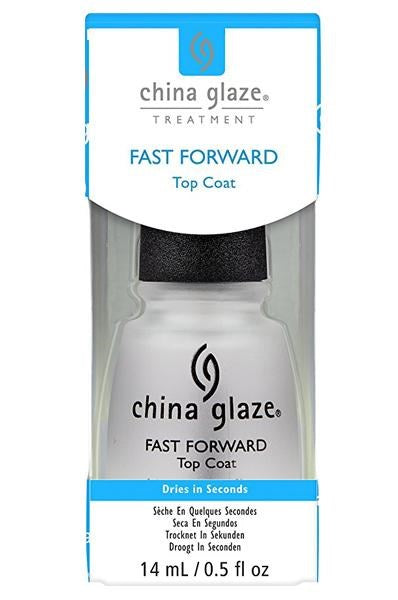 White Smoke CHINA GLAZE Fast Forward Top Coat (0.5oz)