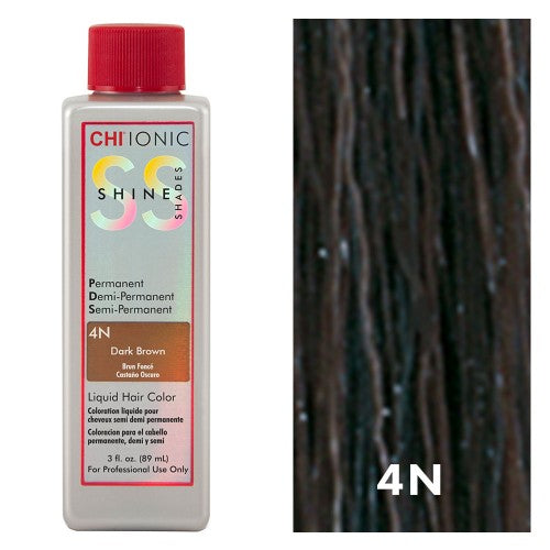 White Smoke CHI Shine Shades 4N Dark Brown 3oz