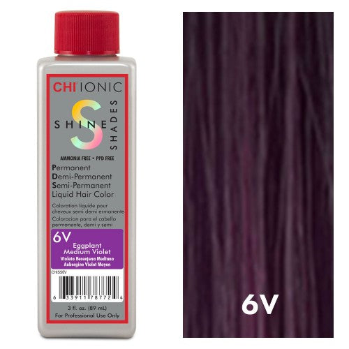 White Smoke CHI Shine Shades 6V Eggplant Medium Violet 3oz