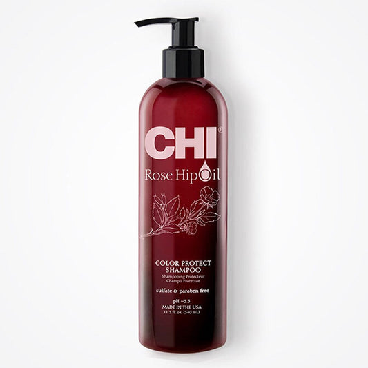 White Smoke CHI Rose Hip Oil Color Protect Shampoo (11.5oz)