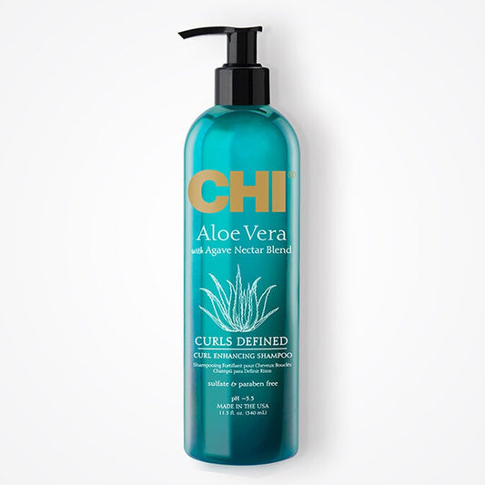 White Smoke CHI Aloe Vera Curl Defined Curl Enhancing Shampoo (11.5oz)