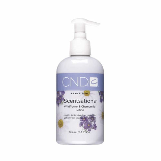 White Smoke CND Scentsations Wildflower & Chamomile Lotion 8.3floz 14111