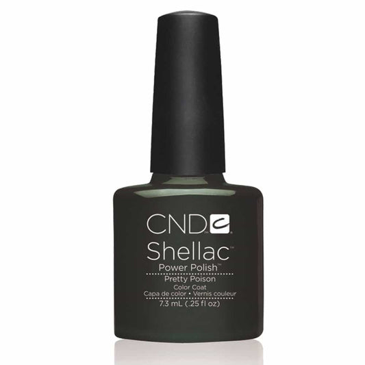 White Smoke CND Shellac Pretty Poison 0.25 fl oz / 7.3 ml - 40547
