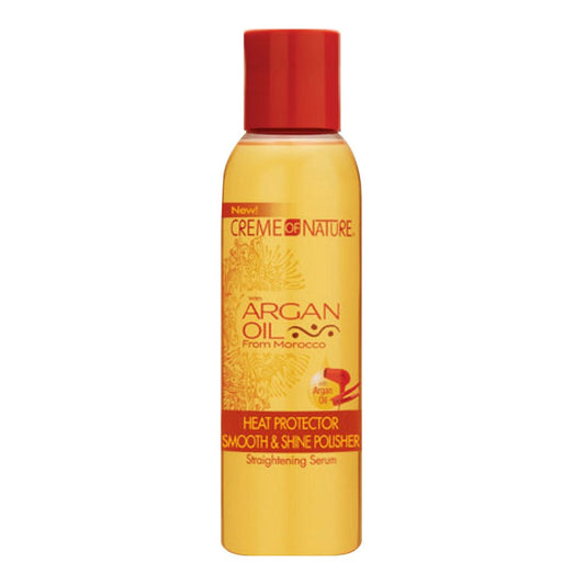 Sandy Brown CREME OF NATURE Argan Oil Heat Defense Smooth &amp; Shine Polisher (4oz)