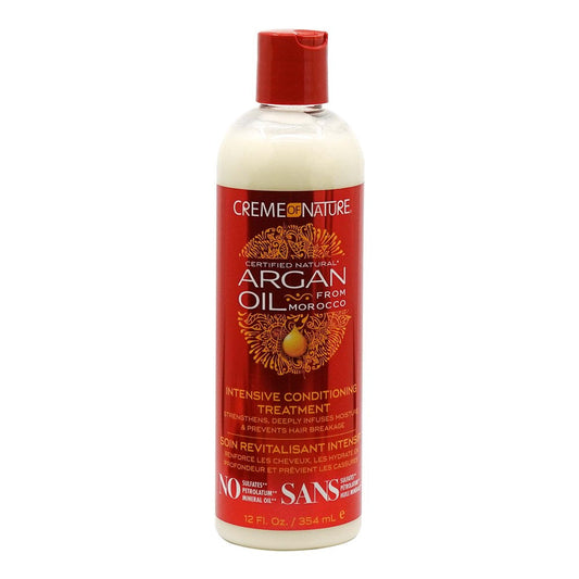 White Smoke CREME OF NATURE Argan Oil Intensive Conditioning Treatment (12oz)