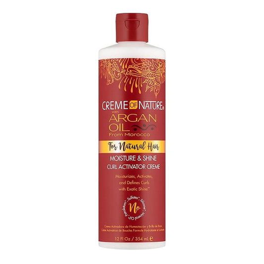 Brown CREME OF NATURE Argan Oil Moisture and Shine Curl Activator (12oz)