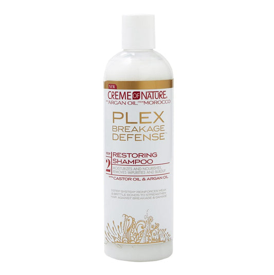 Light Gray CREME OF NATURE Argan Oil PLEX Restoring Shampoo (12oz)