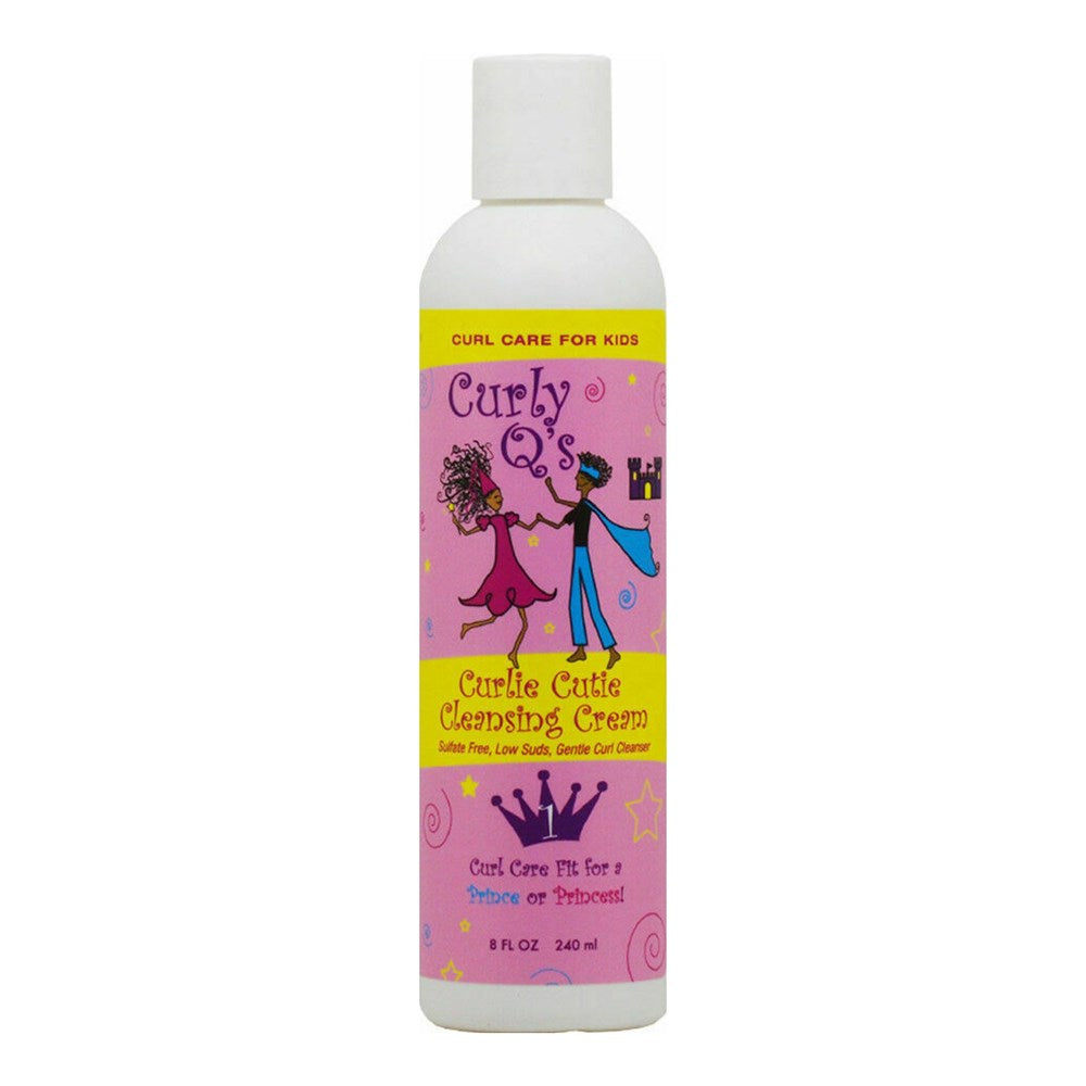 Light Gray CURLS Curly Q Curlie Cutie Cleansing Cream - Sulfate Free Cleanser (8oz)
