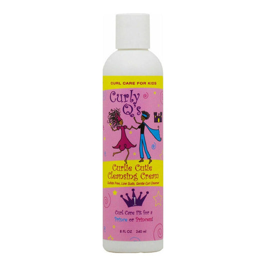 Light Gray CURLS Curly Q Curlie Cutie Cleansing Cream - Sulfate Free Cleanser (8oz)