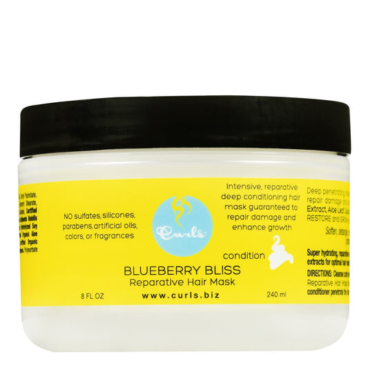 Antique White CURLS Blueberry Bliss Reparative Hair Mask (8oz)