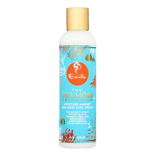 White Smoke CURLS Sea Moss Moisture Magnet Curl Cream (8oz)
