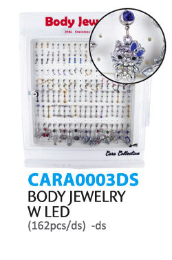 Cara Collection Body Jewelry w LED(162pcs/ds) -ds