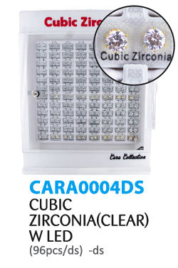 Cara Collection Cubic Zirconia(Clear) w LED(96pcs/ds) -ds
