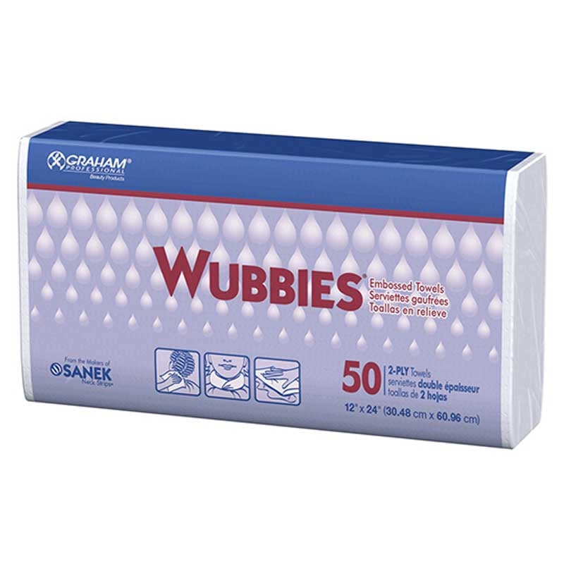 White Smoke Graham Beauty  Wubbies Towels  24x12  50/pack