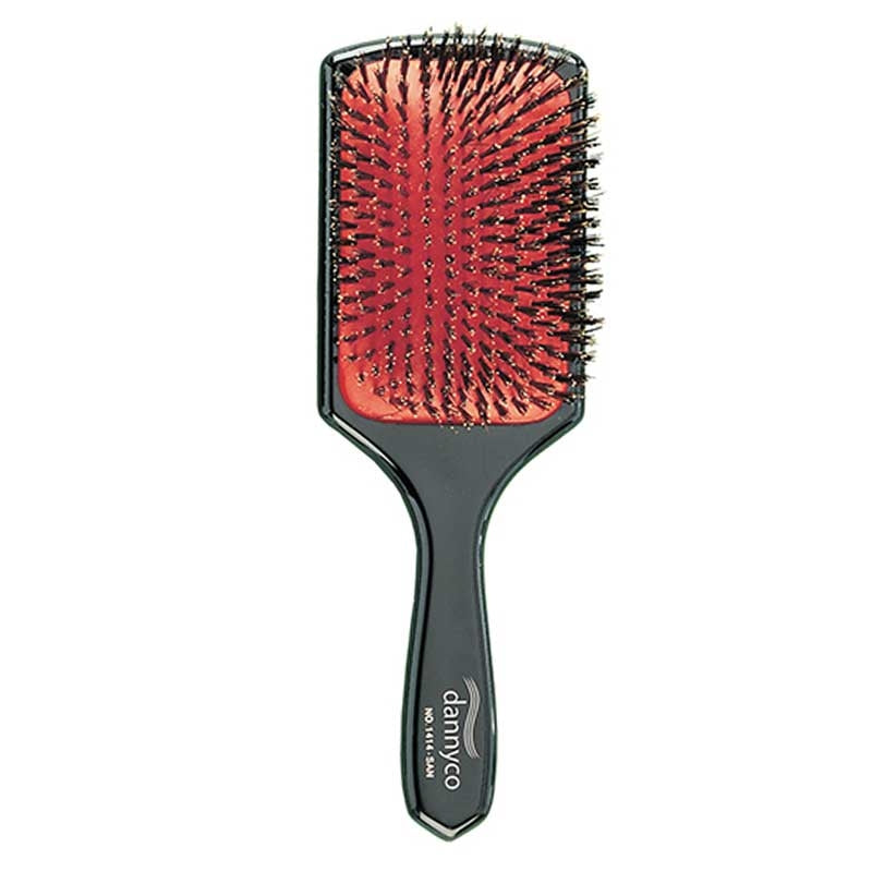 White Smoke Dannyco  Wide Boar Cushion Brush  Large