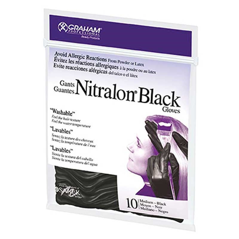 White Smoke Graham Beauty  Nitralon Reusable Gloves  Medium