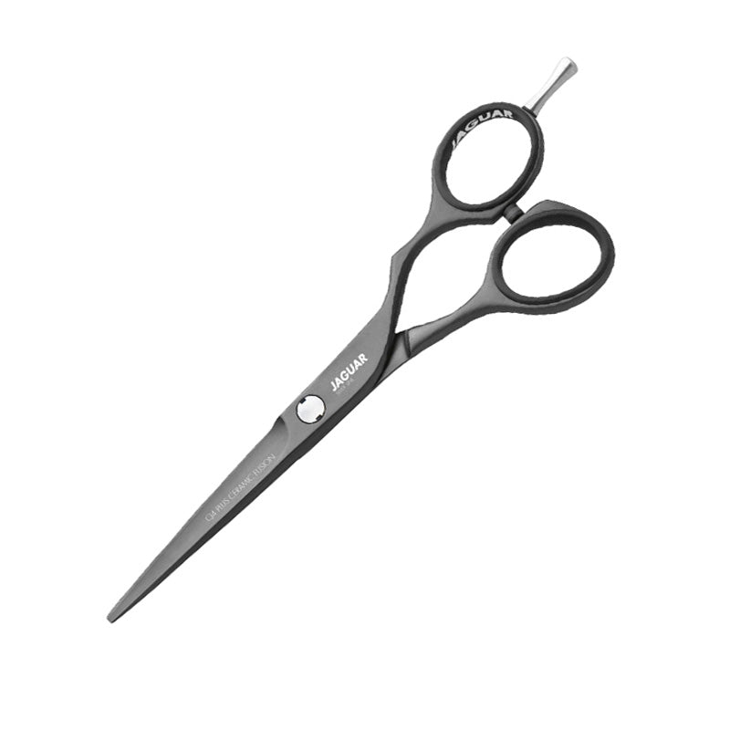 White Smoke Jaguar  Silver Line Matte Black Shears  5.5in