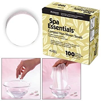 White Smoke Compact Non-Woven Towels 100/pack