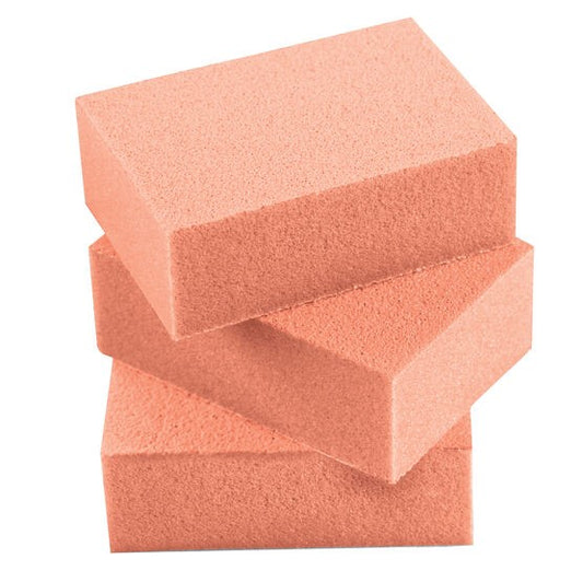 Light Pink Silkline Mini disposable buffing blocks – 50pcs – 100/180 grit ORANGE