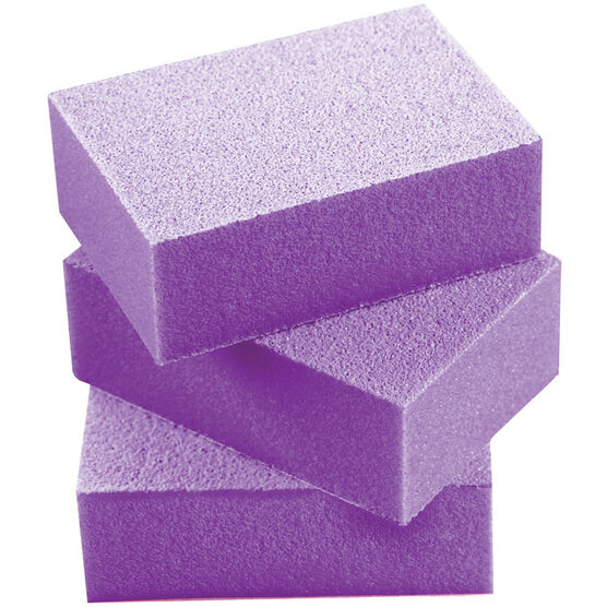 Silkline Mini disposable buffing blocks – 50pcs – 120/120 grit PURPLE