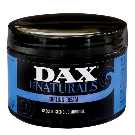 Black DAX Naturals Curling Cream [Broccoli Seed &amp; Monoi Oil] (7.5oz)
